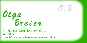 olga breier business card